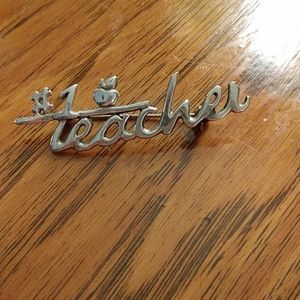 Sterling Teacher pin